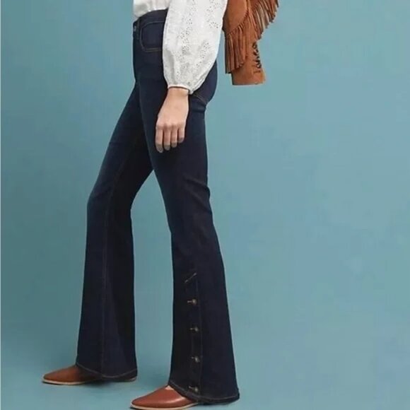 Anthropologie Pilcro and the Letterpress High Rise Bootcut Jeans 29 Flared 70s - Picture 1 of 8